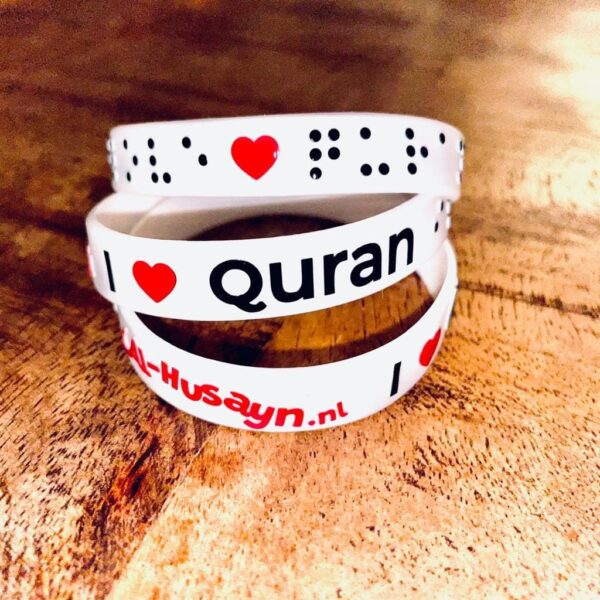 Polsbandje Braille I Love Quran in braille 2